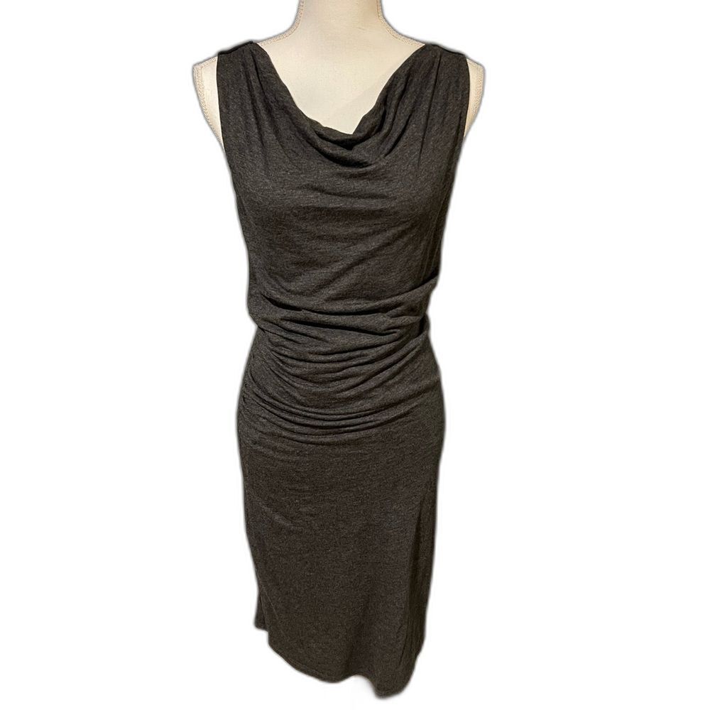 Ann Taylor LOFT Jersey Knit Dress Size S Office Siren Capsule Wardrobe Neutral
